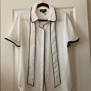 Donna Karen New York (DNKY) Blouse with Flutter Sleeves